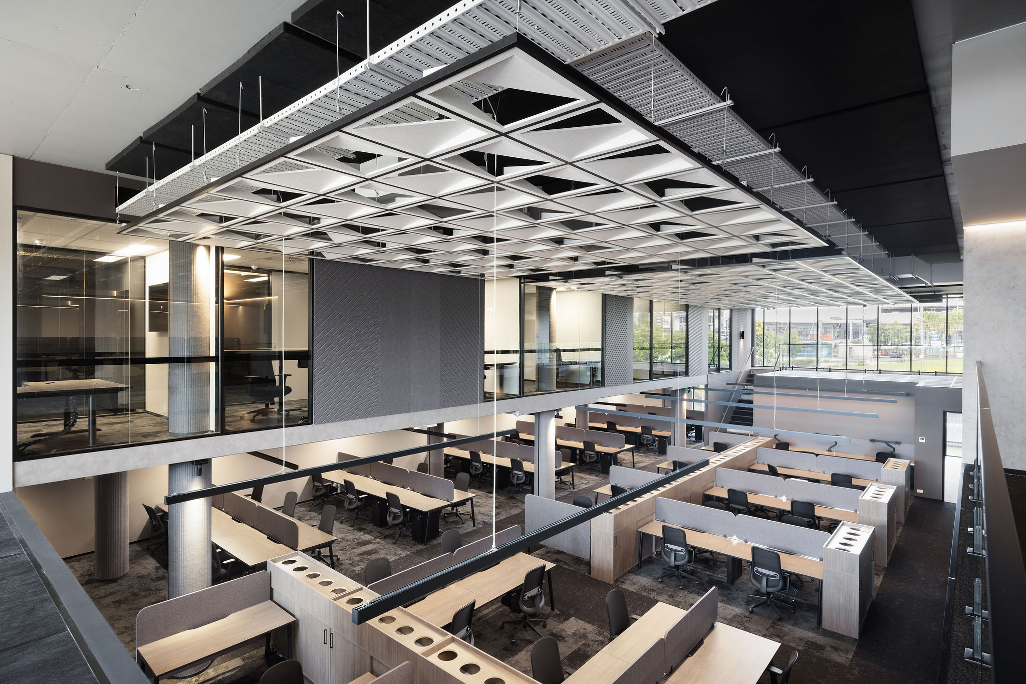 Modern commercial office interior fitout by Leithal Designs for Infinity Group Australia – Southport, Gold Coast.